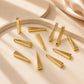 18k Gold Plated Brass Long Triangle Spike Charm | Size : 22mm | Qty : 2pcs | BC17