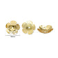 18K Gold Plated Brass Flower Charm | Size : 16mm | Qty : 2pcs | BC18