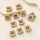 Square Meenakari Floral Connector Beads | Size : 14mm | Qty : 12pcs | MKB131