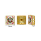 Square Meenakari Floral Connector Beads | Size : 14mm | Qty : 12pcs | MKB131