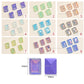 Opaque flatback Rectangular Glass Stones  | Qty : 20pcs | Size : 14X10mm | GB84