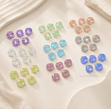 Opaque flatback Square Glass Stones  | Qty : 20pcs | Size : 12mm | GB85
