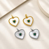 Emerald Heart MOP Anti-Tarnish Charm | Size : 18mm | Qty : 1pc
