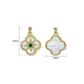 Emerald Clover MOP Anti-Tarnish Charm | Size : 19mm | Qty : 1pc