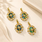 North Star Abalone Anti-Tarnish Charm | Size : 25mm | Qty : 1pc