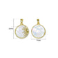 Celestial Sun MOP Anti-Tarnish Charm | Size : 24mm | Qty : 1pc
