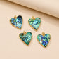 Abalone Shell Heart MOP Anti-Tarnish Charm | Size : 30mm | Qty : 1pc