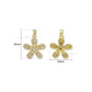 Crystal Flower Anti-Tarnish Charm | Size : 25mm | Qty : 1pc