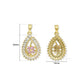 Pink Floral Teardrop Anti-Tarnish Charm | Size : 26mm | Qty : 1pc