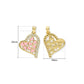 Pink Enamel Multi-Heart Anti-Tarnish Charm | Size : 25mm | Qty : 1pc
