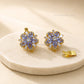 High Quality Floral Brass Connector Charm With clip-on | Size : 22mm | Qty : 1pcs | BC23