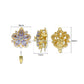 High Quality Floral Brass Connector Charm With clip-on | Size : 22mm | Qty : 1pcs | BC23