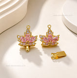 High Quality Maple Leaf Shape Brass Connector Charm With clip-on | Size : 22mm | Qty : 1pcs | BC25