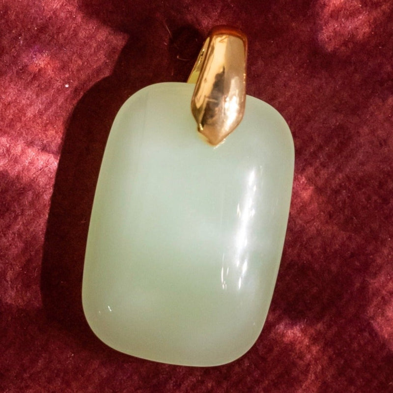 Mint Rectangle Diamond Charm Anti-Tarnish | Size : 14mm | 1PC