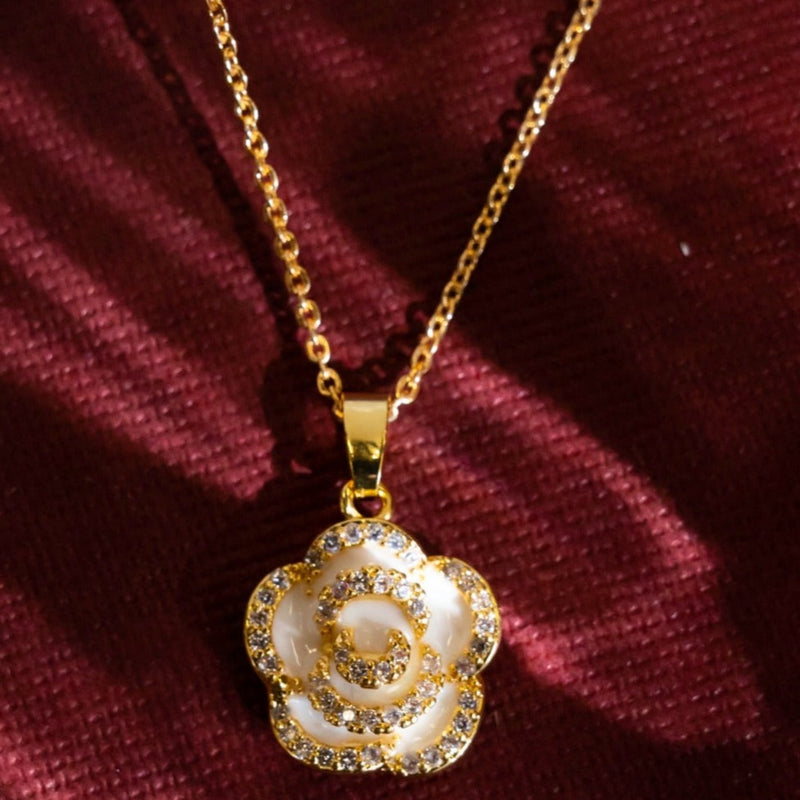 Rose Luxure Diamond Charm Necklace