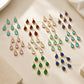 Teardrop Shape Glass Beads with Brass Loop | Qty : 50pcs | Size : 9mmX4mm | GB87