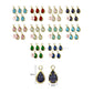 Teardrop Shape Glass Beads with Brass Loop | Qty : 50pcs | Size : 9mmX4mm | GB87