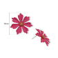 Matte Finish Multi-Petal Daisy Flower Stud Earrings with Gold Stamen | Qty : 1pair | RJ08
