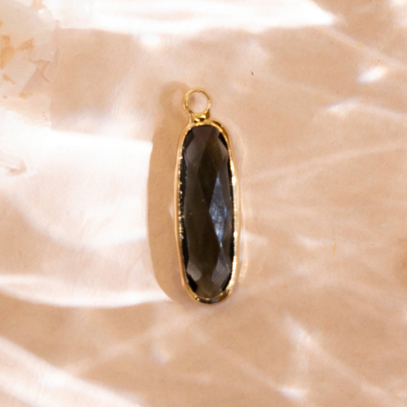 Luxure Black crystal Pendant | Size : 28mm | 01Pcs