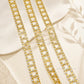 Brass Double-Row Hourglass Lattice Rhinestone Cup Chain | Size : 1m | BC1013