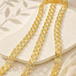 Brass Double-Row Circular Link Rhinestone Cup Chain | Size : 1m | BC1016