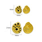 Spiral Shell Shank Button with Black Enamel Accents with Loop