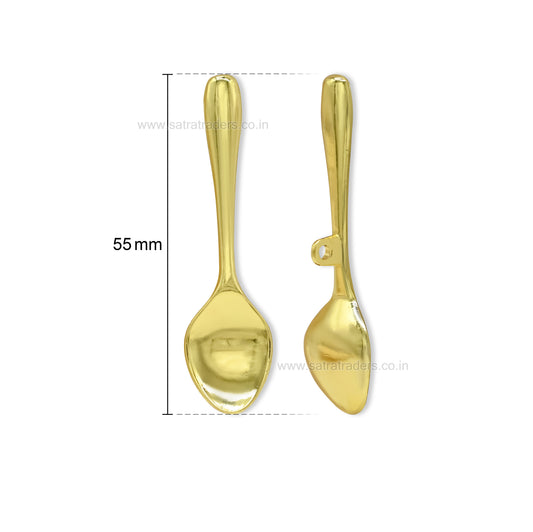 Miniature Teaspoon Charm with Loop | Qty : 5pcs