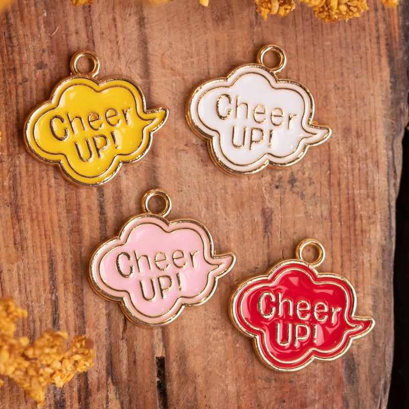 Cheer Up Charms | Size : 20mm Ring 4mm | 6Pcs