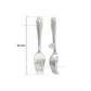 Silver Miniature Dinner Fork Charm with Loop | Qty : 5pcs