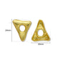 Matte Organic Triangle Link with 2 Loops | Qty : 4pcs