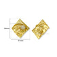 Molten Diamond Plate Shank Button with Loop | Qty : 2pcs | G-1-26