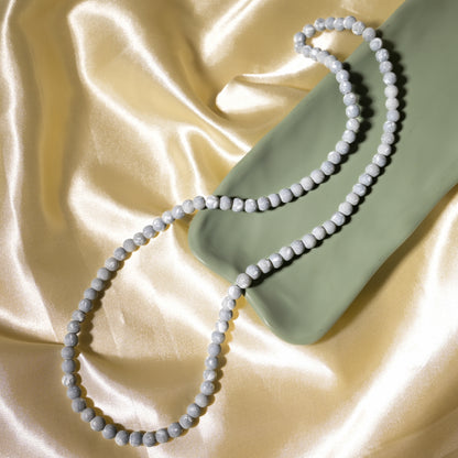 Elegant Glass Beads | Size : 8mm | Qty : 1 line-approx 100pcs | GB31