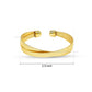 Fluted Linear Ribbed Brass Kada | 1pc | K123