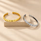 Sleek Diamond-Cut Open Brass Kada | 1pc | K124