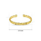 Sleek Diamond-Cut Open Brass Kada | 1pc | K124