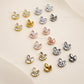 3-Stone Marquise CZ Crystal Charms | Size : 9*9mm | Qty : 10pcs | BC28
