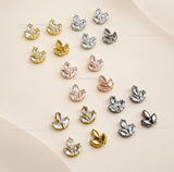 3-Stone Marquise CZ Crystal Charms | Size : 9*9mm | Qty : 10pcs | BC28