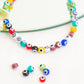 Colorful Evil Eye Glass Beads | Qty : 1 line | GB06