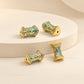 18k Gold Plated Enameled Brass Bead | Size : 16mm | Qty : 1pc | BC33