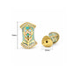 18k Gold Plated Enameled Brass Bead | Size : 16mm | Qty : 1pc | BC33