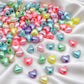 Pastel Acrylic Heart Beads with Large Hole | Size : 9mm | PB60