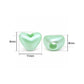 Pastel Acrylic Heart Beads with Large Hole | Size : 9mm | PB60