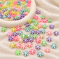 Assorted Pastel Acrylic Daisy Flower Beads | Size : 14mm | PB62