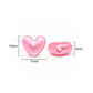 Assorted Pastel Acrylic Heart Beads | Size : 10mm | PB64