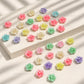 Assorted Pastel Acrylic Rose Flower Beads | Size : 12mm | PB68