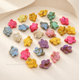 Assorted Marbles Sea Turtle Beads | Size : 14mm | PB69