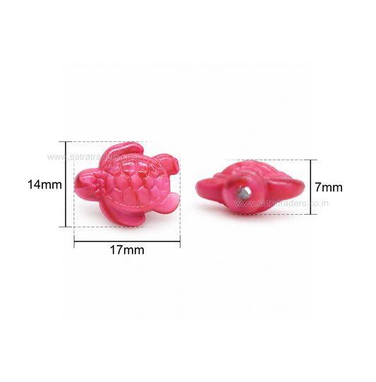 Assorted Marbles Sea Turtle Beads | Size : 14mm | PB69