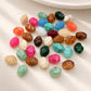 Assorted Oval Twist Plastic Beads | Size : 20mm*17mm | PB99
