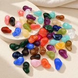 Assorted Irregular Pebble Swirl Plastic Beads | Size : 22mm*15mm | PB100