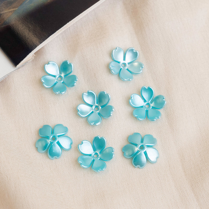 Colour Flower Hair Accessories | Size : 15mm | 50 Pcs